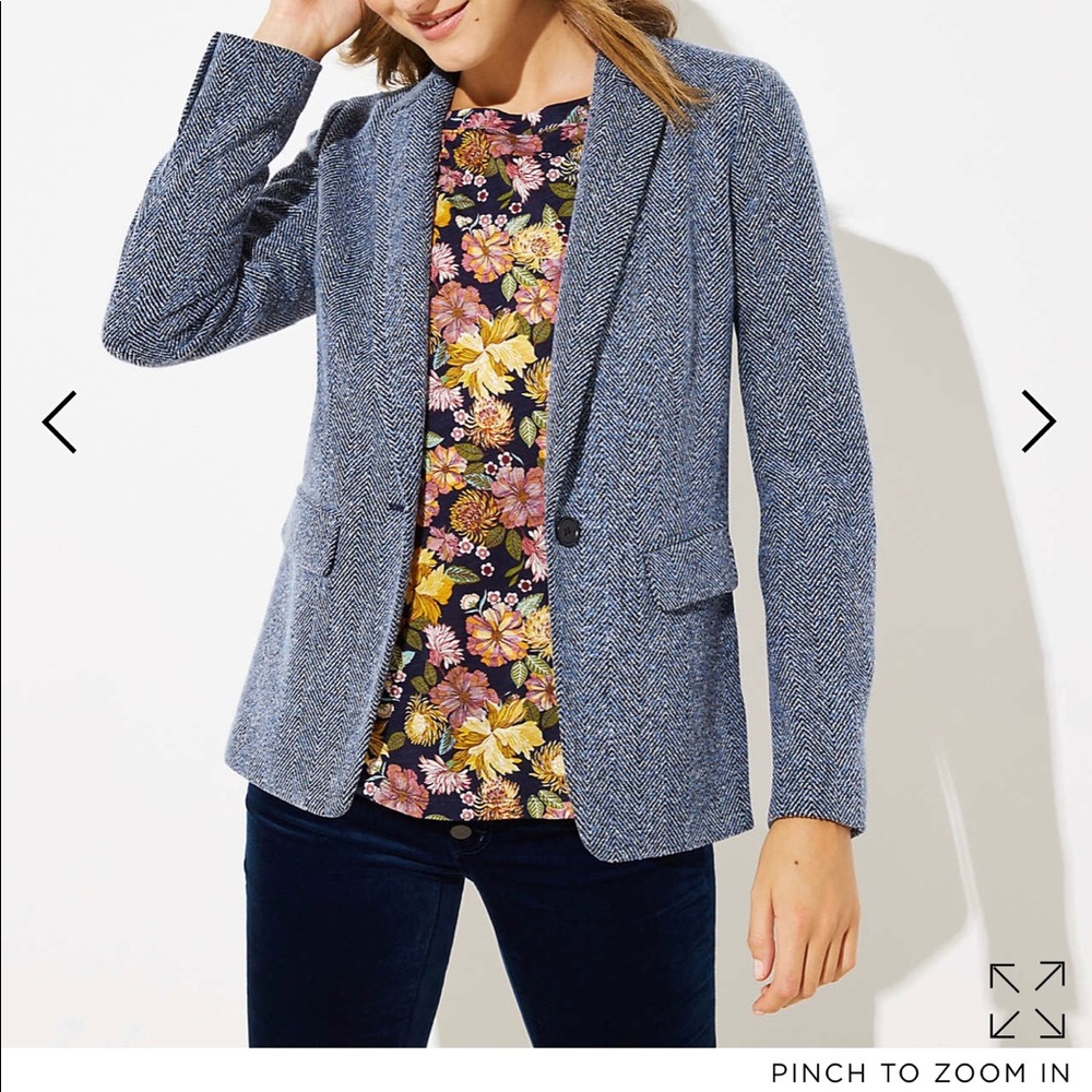 NWT Loft Blazer Gray 2P